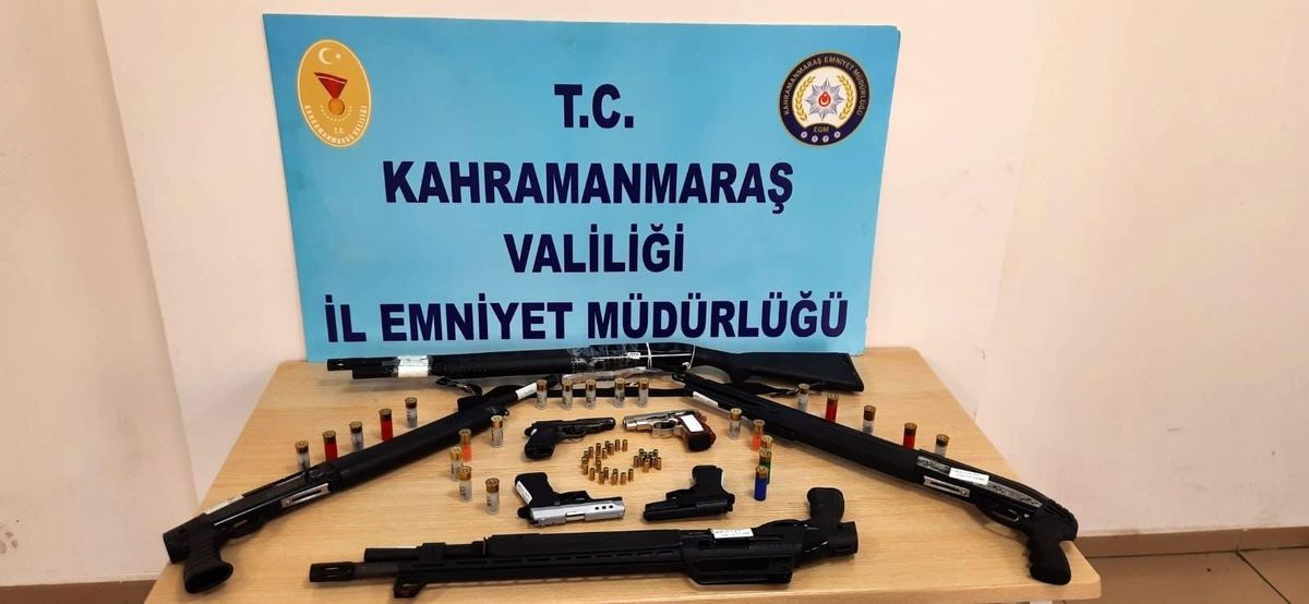 Kahramanmaraş\'ta 15 silah ele geçirildi