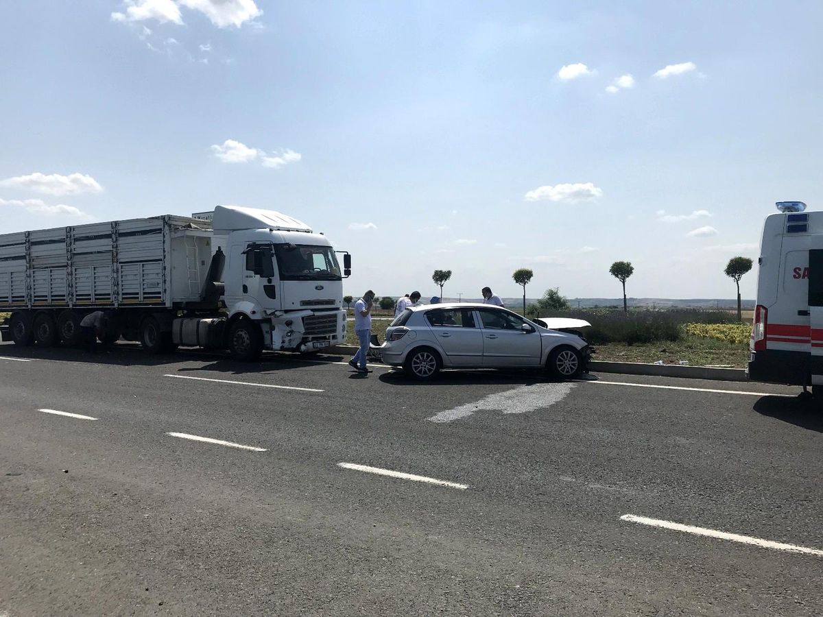 Tekirdağ\'da trafik kazası: 2 yaralı
