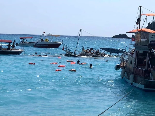 Son dakika haber! Ölüdeniz açıklarında batan teknedeki tüm yolcular kurtarıldı