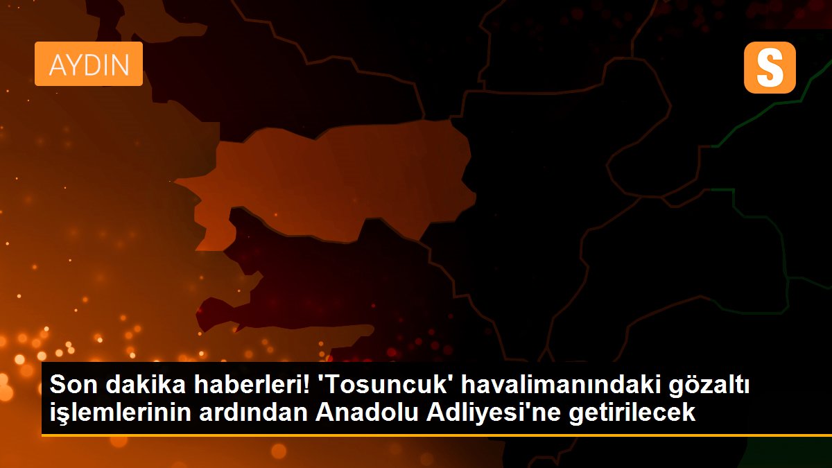 Son dakika haberleri! \'Tosuncuk\' havalimanındaki gözaltı işlemlerinin ardından Anadolu Adliyesi\'ne getirilecek