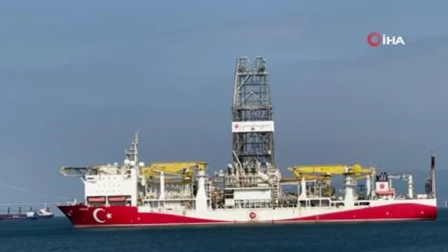 Türkiye'nin sondaj gemisi 'Yavuz' Kocaeli'ne demir attı