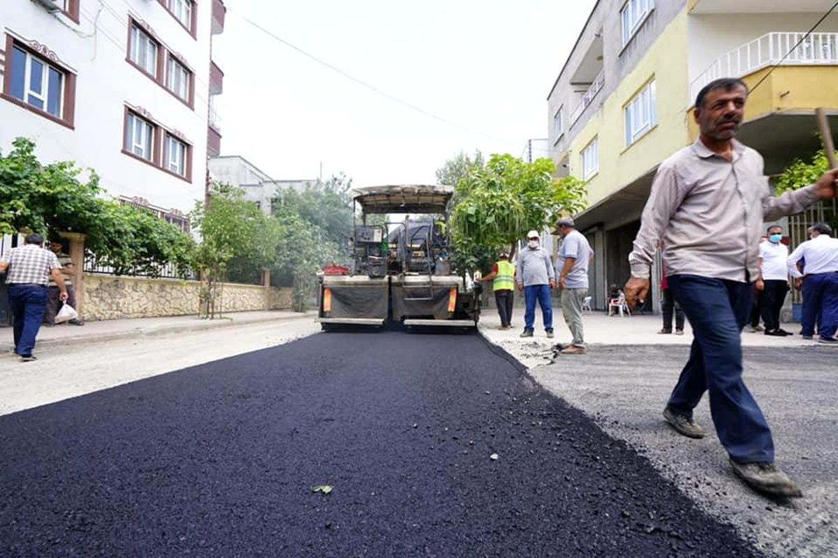 Kılınç, asfaltlama çalışmalarını inceledi