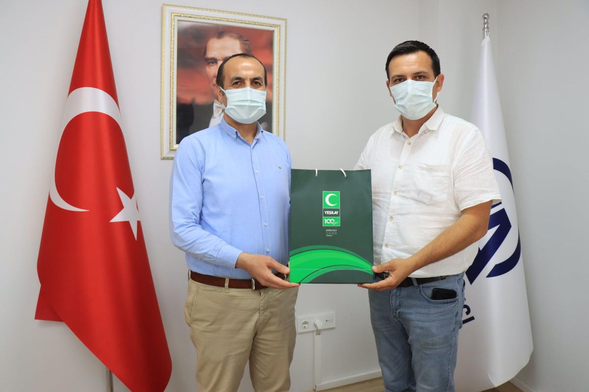 Yeşilay Kırklareli Şube Başkanı Yücel\'den AA Kırklareli Bürosu\'na ziyaret