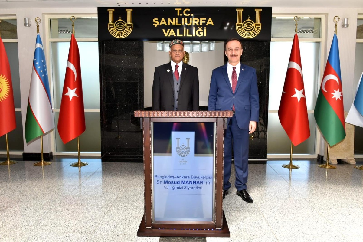 Bangladeş\'in Ankara Büyükelçisi Mannan Şanlıurfa Valiliği\'ni ziyaret etti