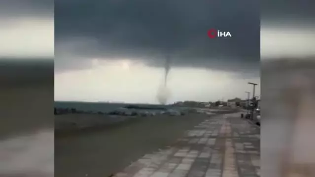 İskenderun Körfezi'nde hortum paniği