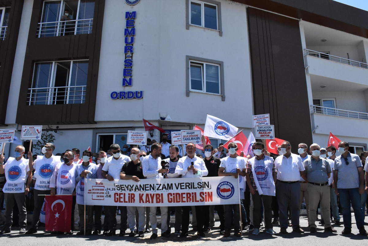 Ordu\'da Memur-Sen üyeleri seyyanen zam talep etti