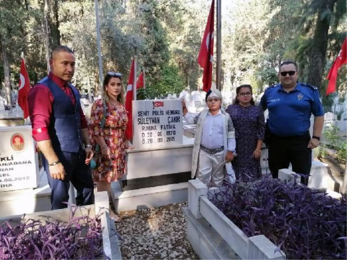 Şehit çocuğunu sünnet düğününde babasının meslektaşları yalnız bırakmadı