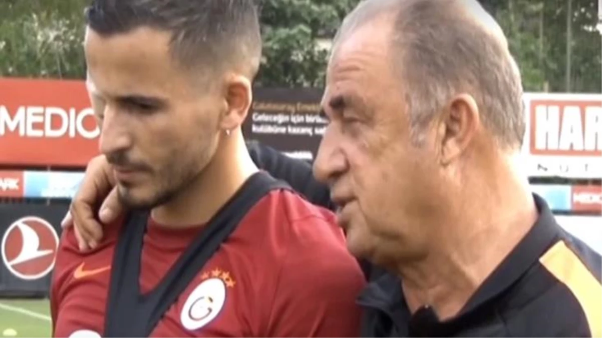 Kameraların karşısına geçen Fatih Terim ve Omar duygusal anlar yaşadı