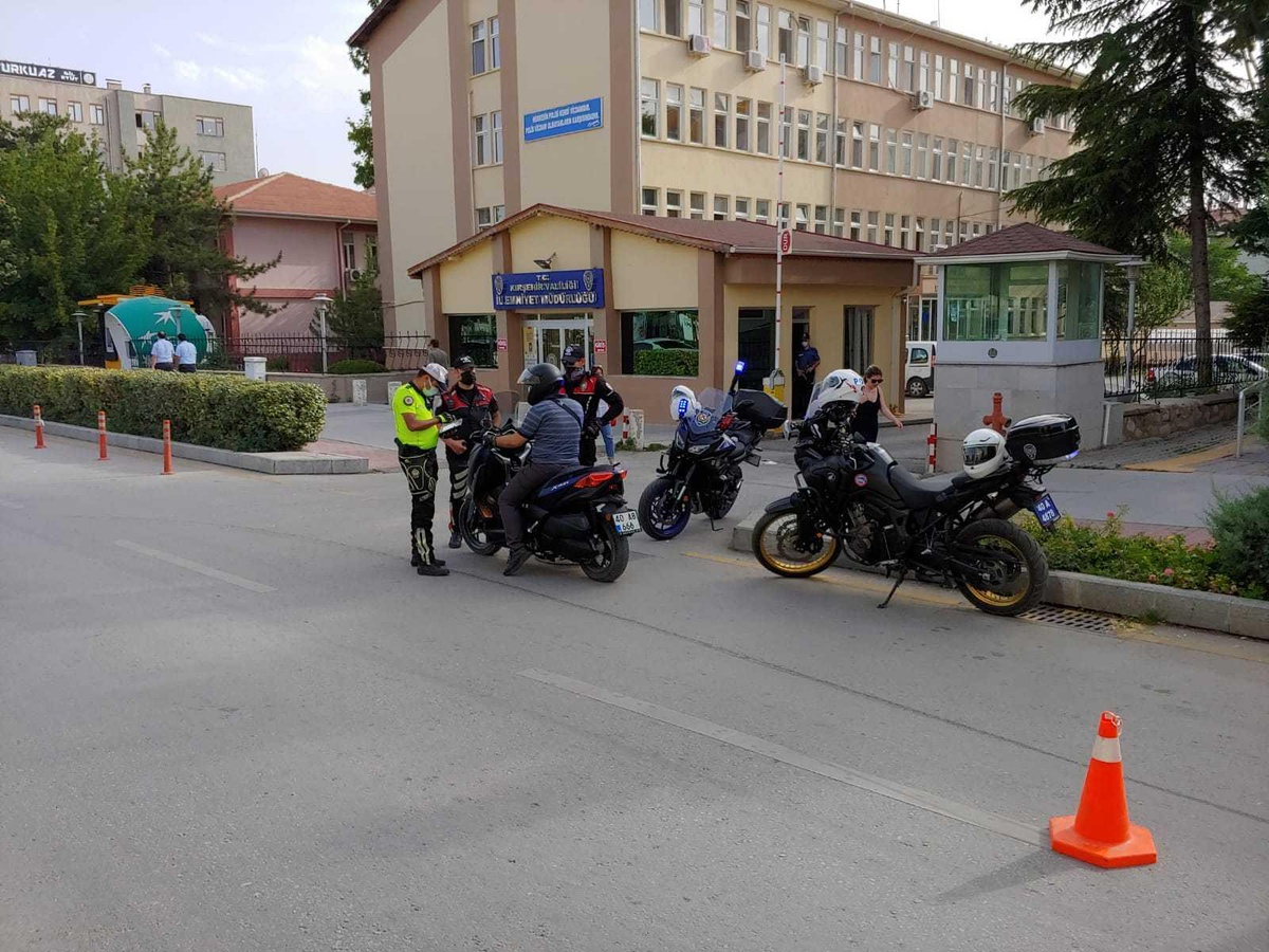 Kırşehir\'de motosiklet ve motorlu bisikletlere yönelik denetim yapıldı