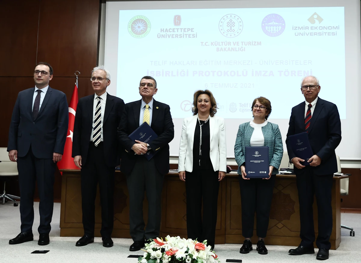 Kültür ve Turizm Bakanlığı ile 4 üniversite arasında telif haklarıyla ilgili protokol imzalandı