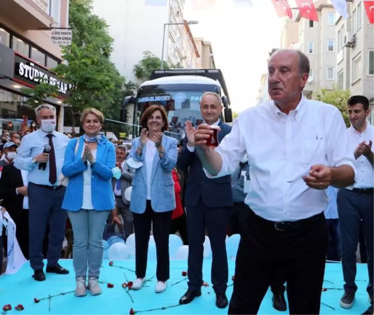 Memleket Partisi Genel Başkanı İnce, partisinin Tekirdağ İl Başkanlığının açılışını yaptı