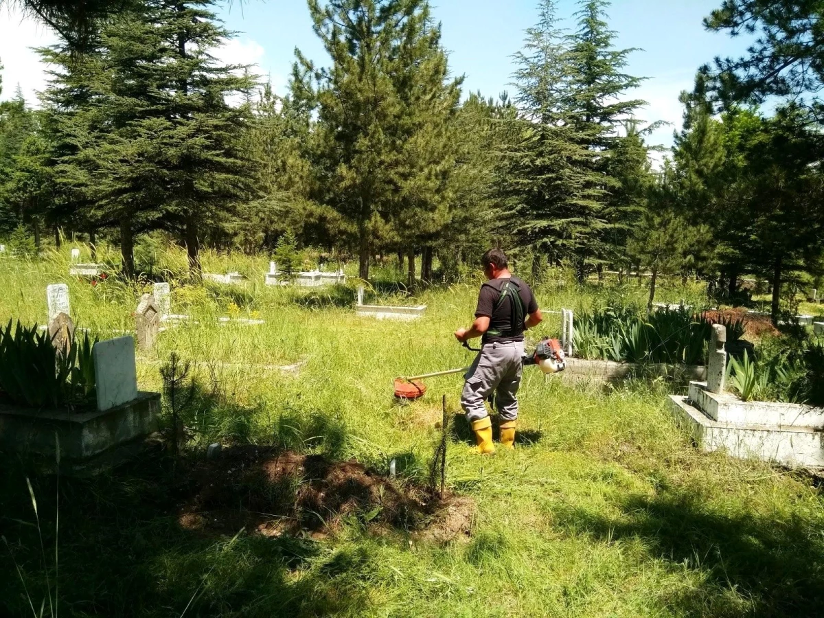 Hisarcık\'ta mezarlık temizliği