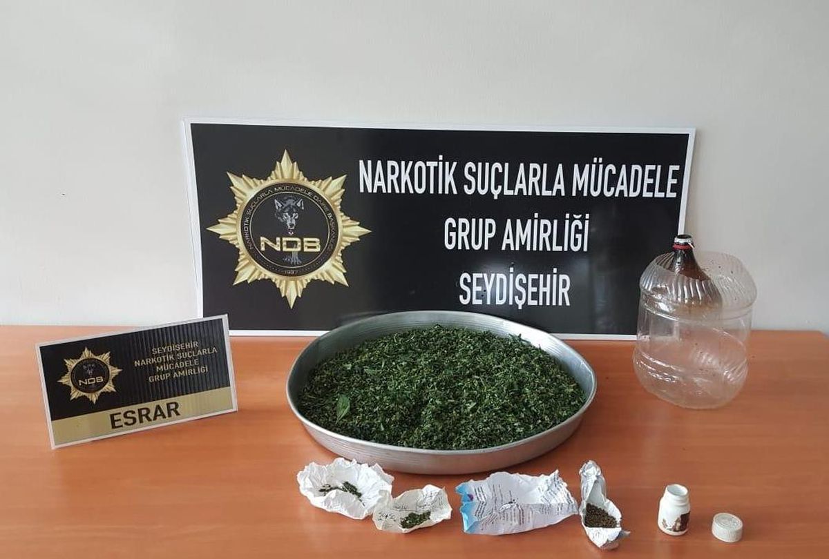 Konya\'da 7 kilo 750 gram Hint keneviri ele geçirildi