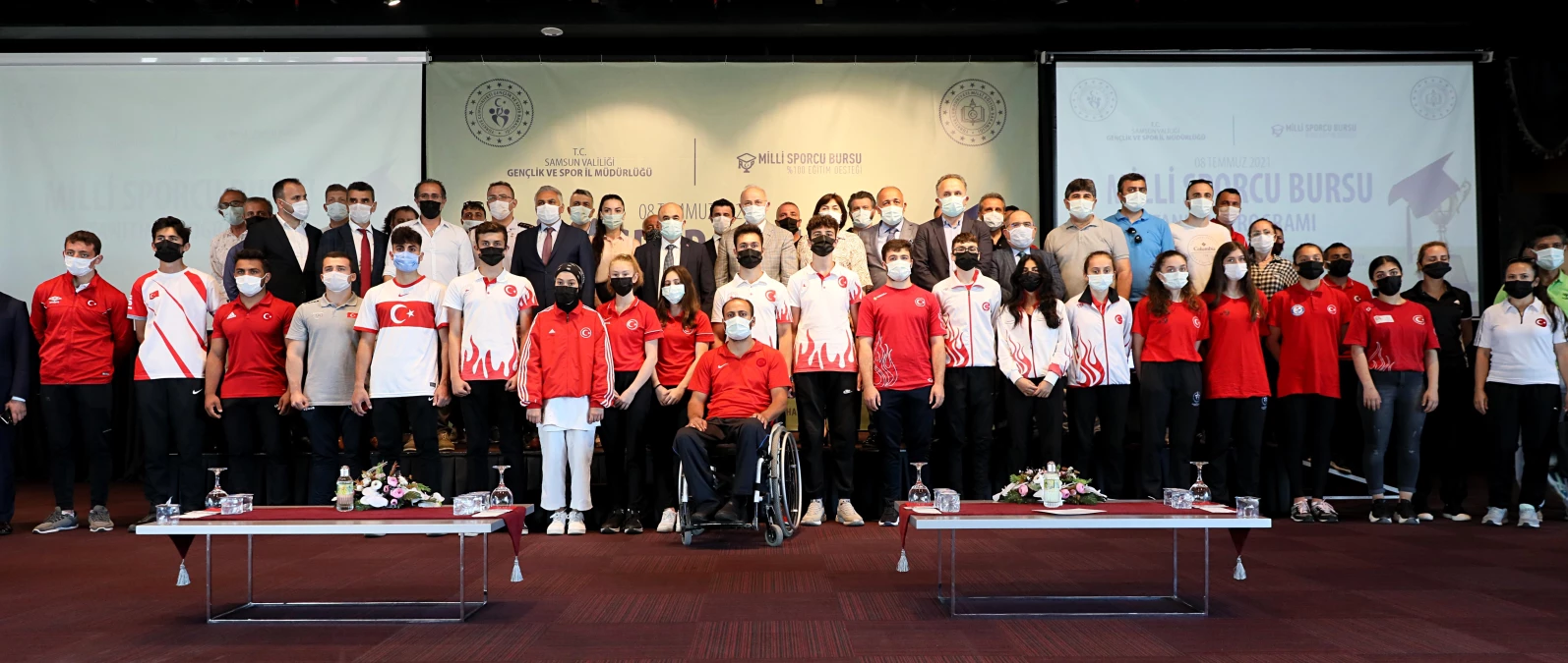 Samsun\'da "Milli sporcu bursu" projesiyle 114 sporcu, özel okula yerleştirildi