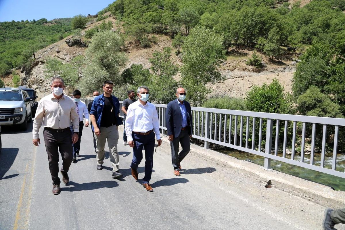 Tunceli Valisi Özkan, incelemelerde bulundu