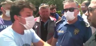 Yol çalışmasına kızan turizmciler eylem yaptı