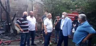 Başkan Kılıç'tan evi yanan aileye destek