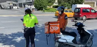 Beşiktaş'ta motosikletlilere yönelik denetim