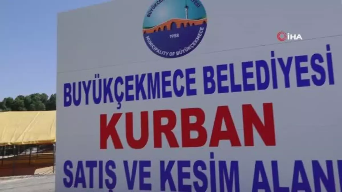 Büyükçekmece\'de kurulan modern kurban kesim ve satış yeri hizmete açıldı