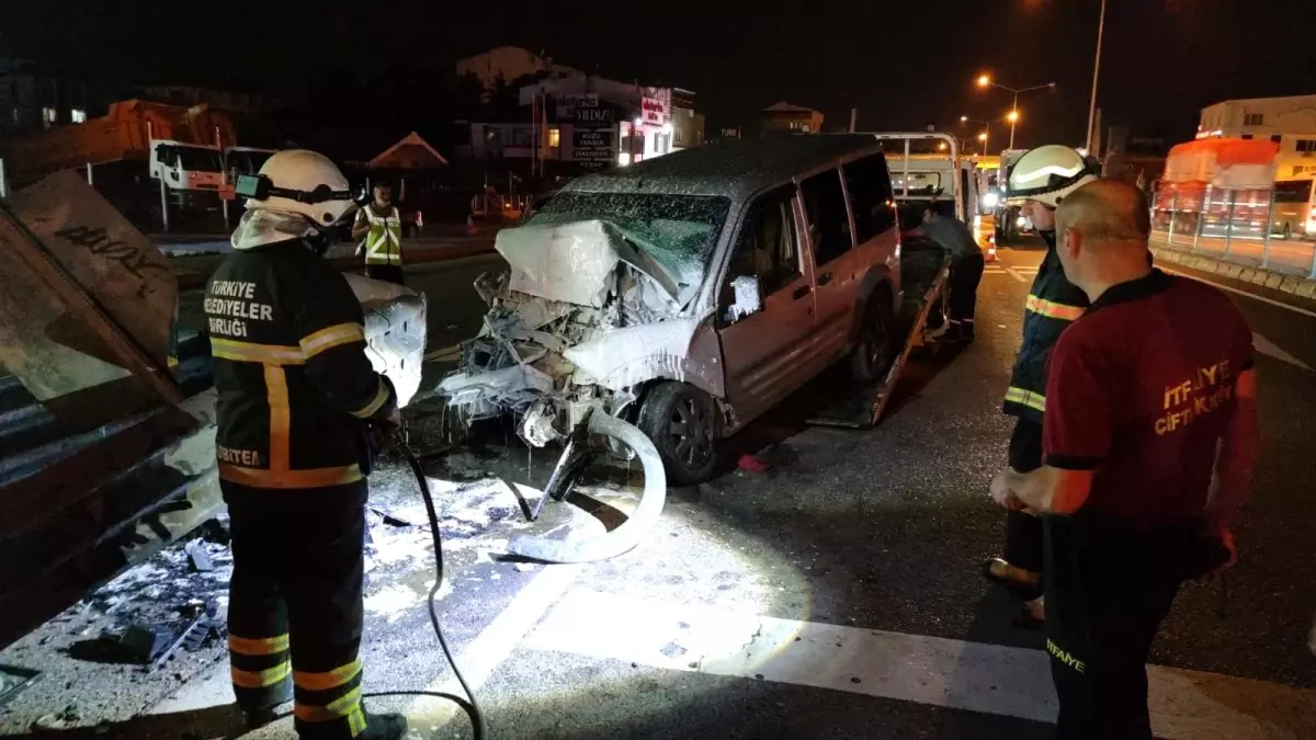 Çiftlikköy\'de trafik kazası: 1 yaralı