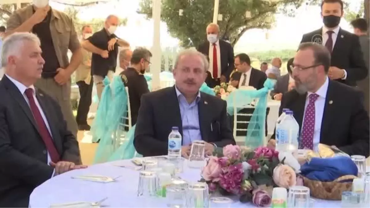 TBMM Başkanı Şentop, Şarköy\'de Küçük Sanayi Sitesi esnafıyla bir araya geldi