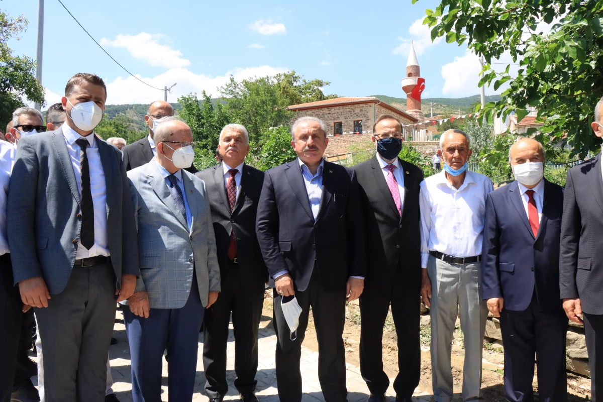 TBMM Başkanı Şentop, restorasyonu tamamlanan tarihi Güzelköy Camisi\'nin açılışını yaptı (1)