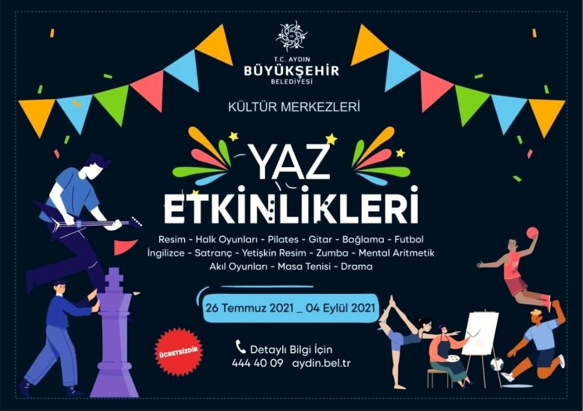 Aydın Büyükşehir Belediyesi\'nin yaz etkinlikleri başlıyor