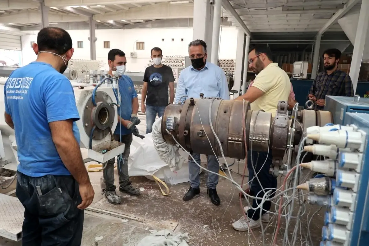 Başkan Savran, organize sanayi bölgesinde incelemelerde bulundu