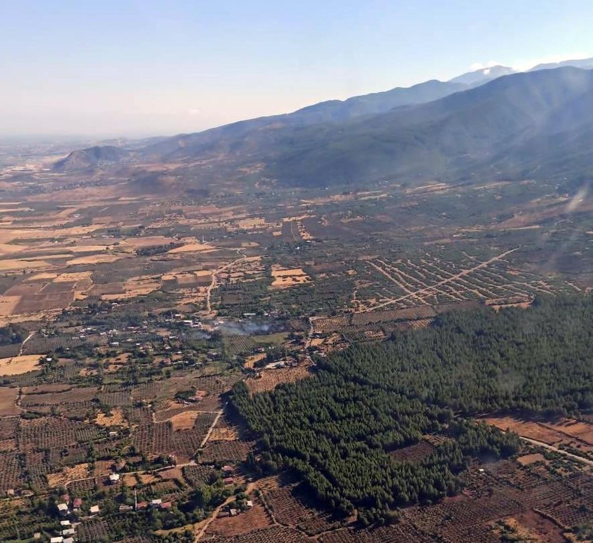Hatay\'da bahçe yangını ormanlık alana sıçramadan söndürüldü