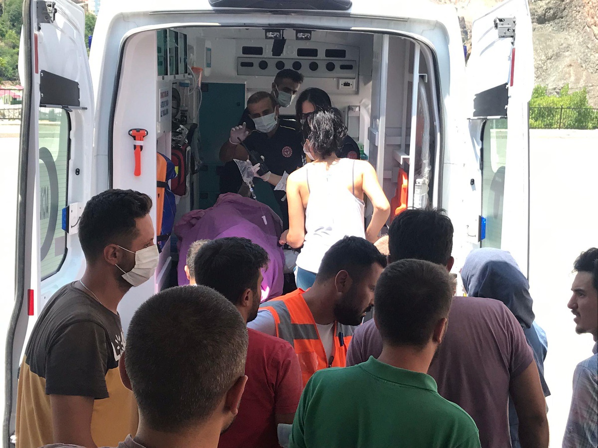 Artvin\'de pikabın çarptığı mühendis ağır yaralandı