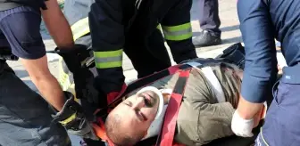 Karşı şeride uçan otomobilde can pazarı