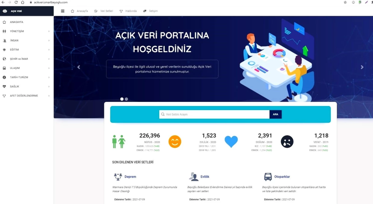 Beyoğlu Belediyesi açık veri portalı\'nı hizmete sundu