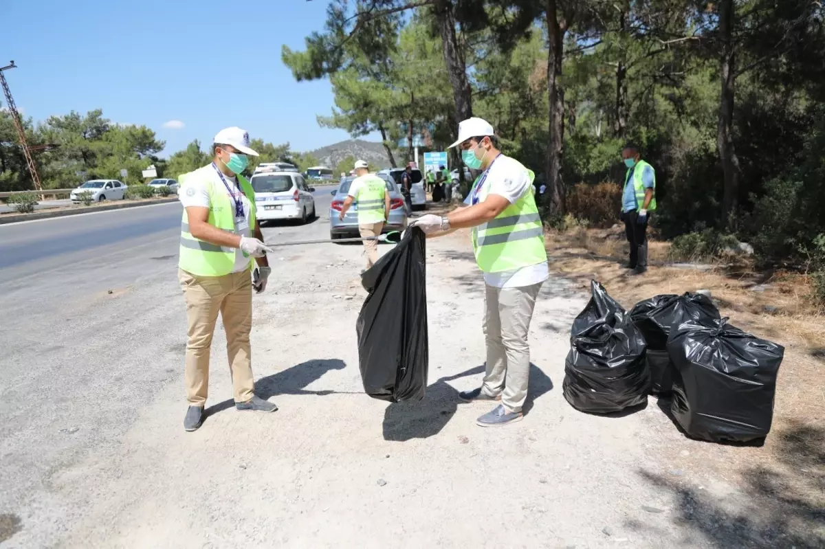 Bodrum\'da 50 kilometrelik yol temizliği