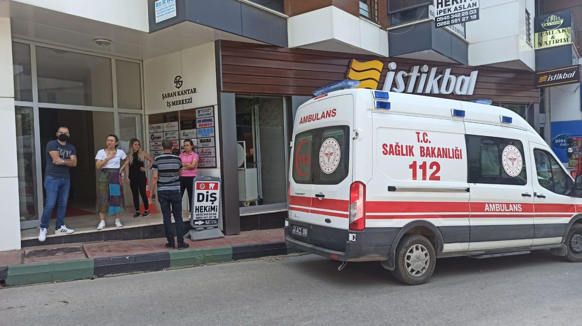 Kandıra\'da asansör boşluğuna düşen kadın yaralandı