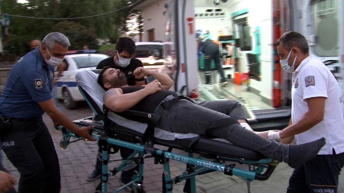 kazara kendini vuran şahıs yaralandı