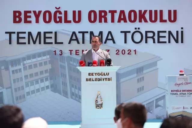 Beyoğlu Ortaokulu'nun temeli atıldı