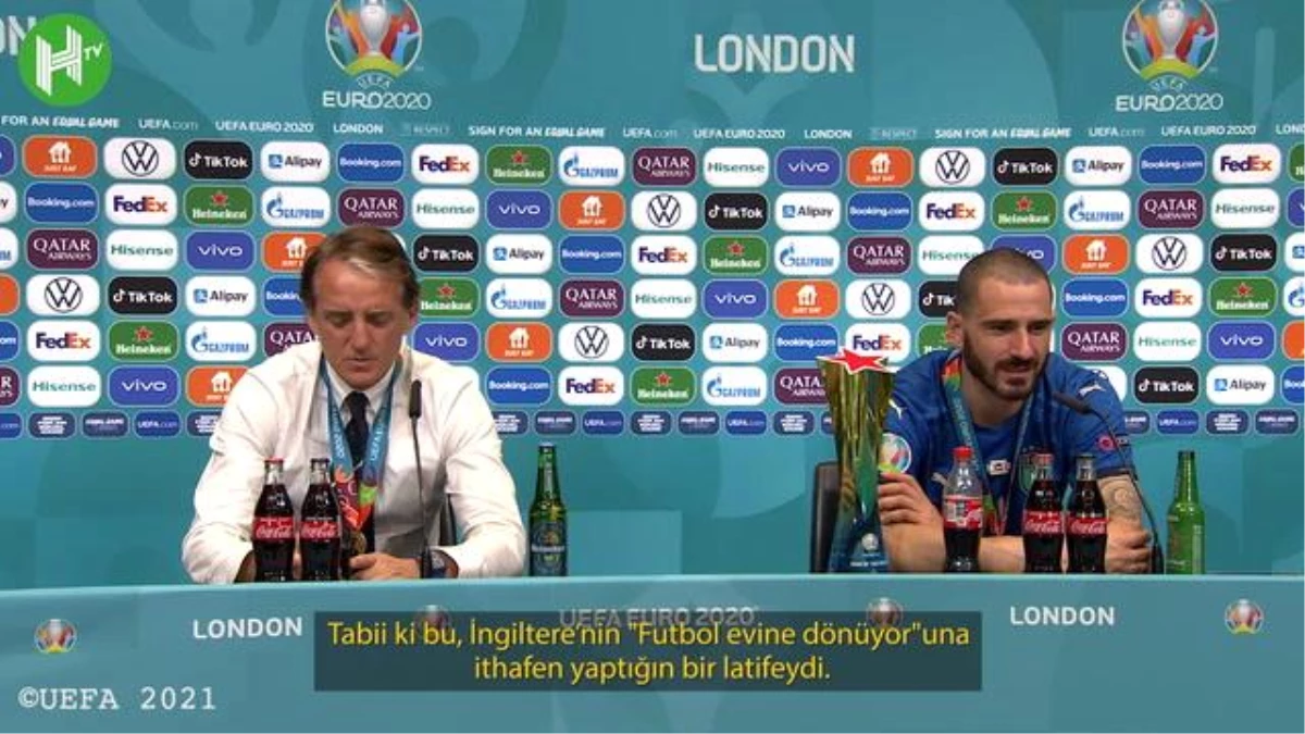 Bonucci: \'Beni İngiltere\'nin \'Futbol evine dönüyor\'u motive etti\'