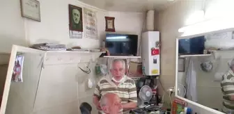 Erdek'te yarım asırdır berberlik yapıyor