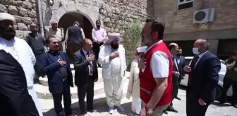 Irak'taki Türk heyetinden Ezidilerin tapınağı Laleş'e ziyaret