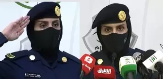 Suudi Arabistan'da ilk kez kadın bir asker hac hakkında basın toplantısı düzenledi