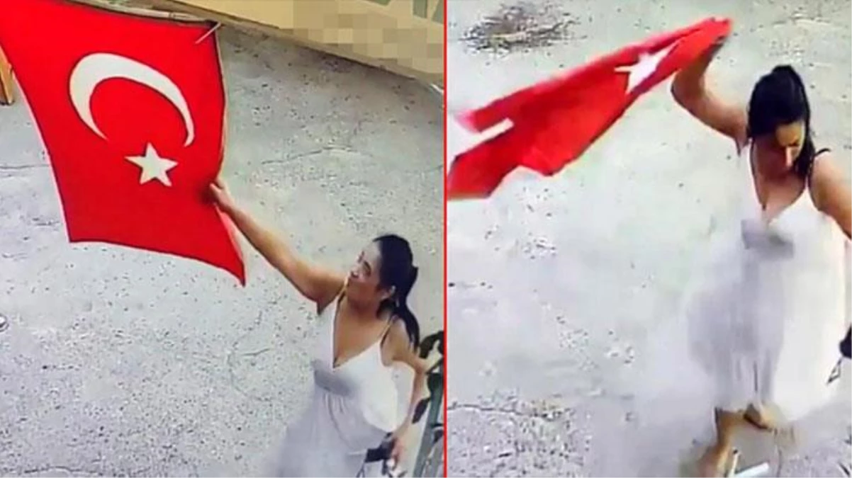 Türk Bayrağı\'nı çöpe attıktan sonra "Çok neşeliydim yaptım" savunmasını yapan kadın tutuklandı