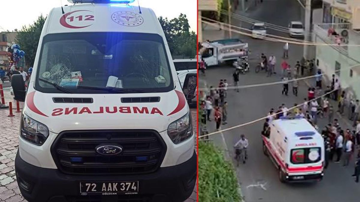Yabancı uyruklu 20 kişilik grup, taş ve sopalarla ambulans görevlilerine saldırdı