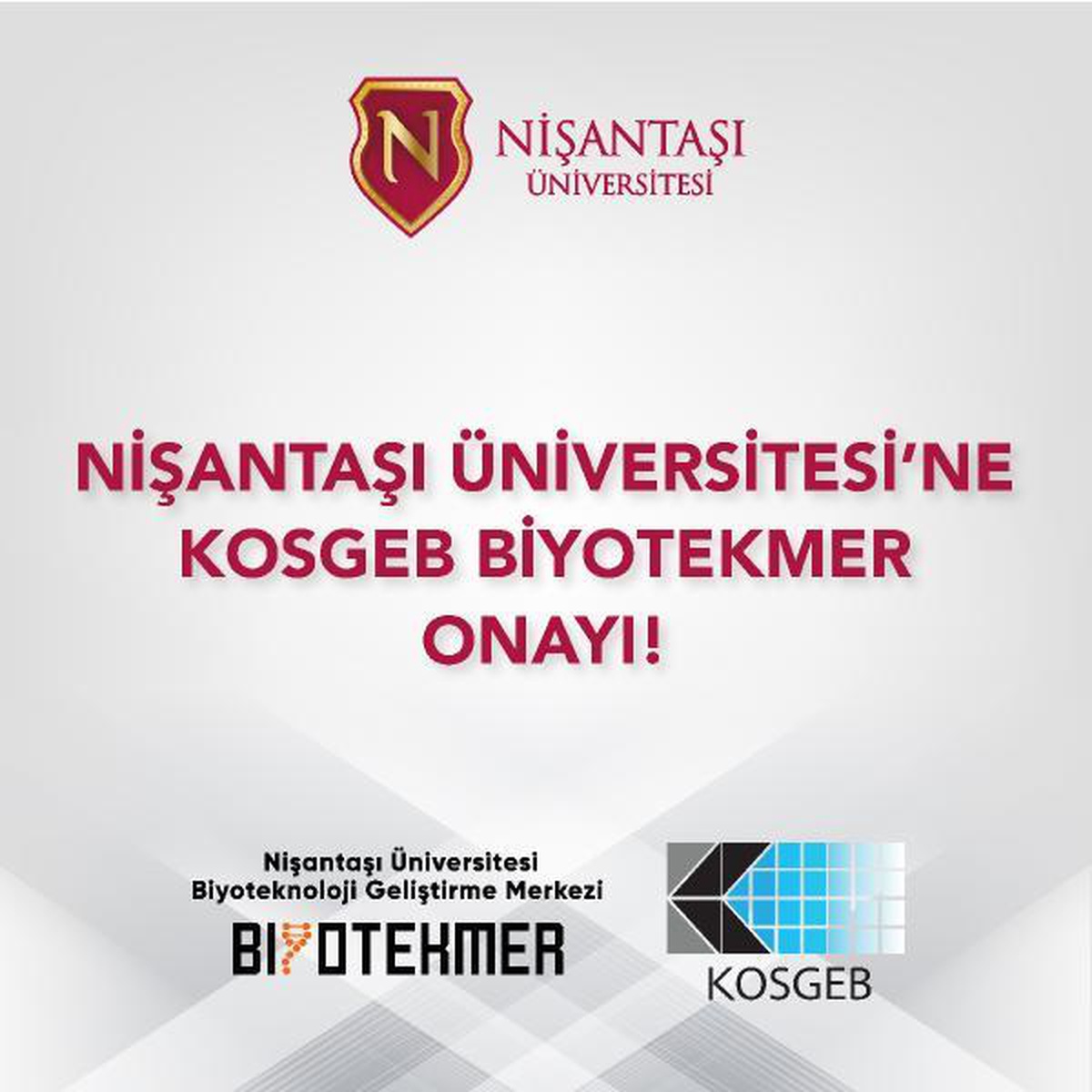 Biyoteknoloji Geliştirme Merkezi BiyoTekmer\'e KOSGEB\'den destek