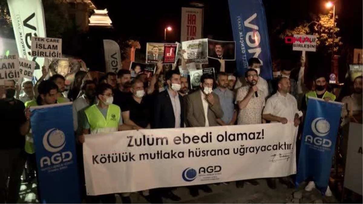 İSTANBUL-MISIR BAŞKONSOLOSLUĞU ÖNÜNDE İDAM PROTESTOSU