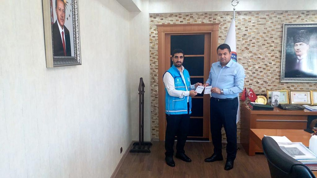 Kaymakam Avcı kurban bağışında bulundu