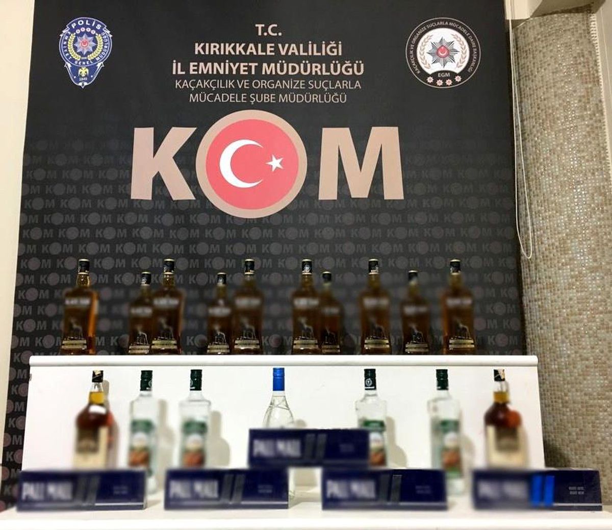 Kırıkkale\'de 18 litre kaçak alkol ve sigara ele geçirildi