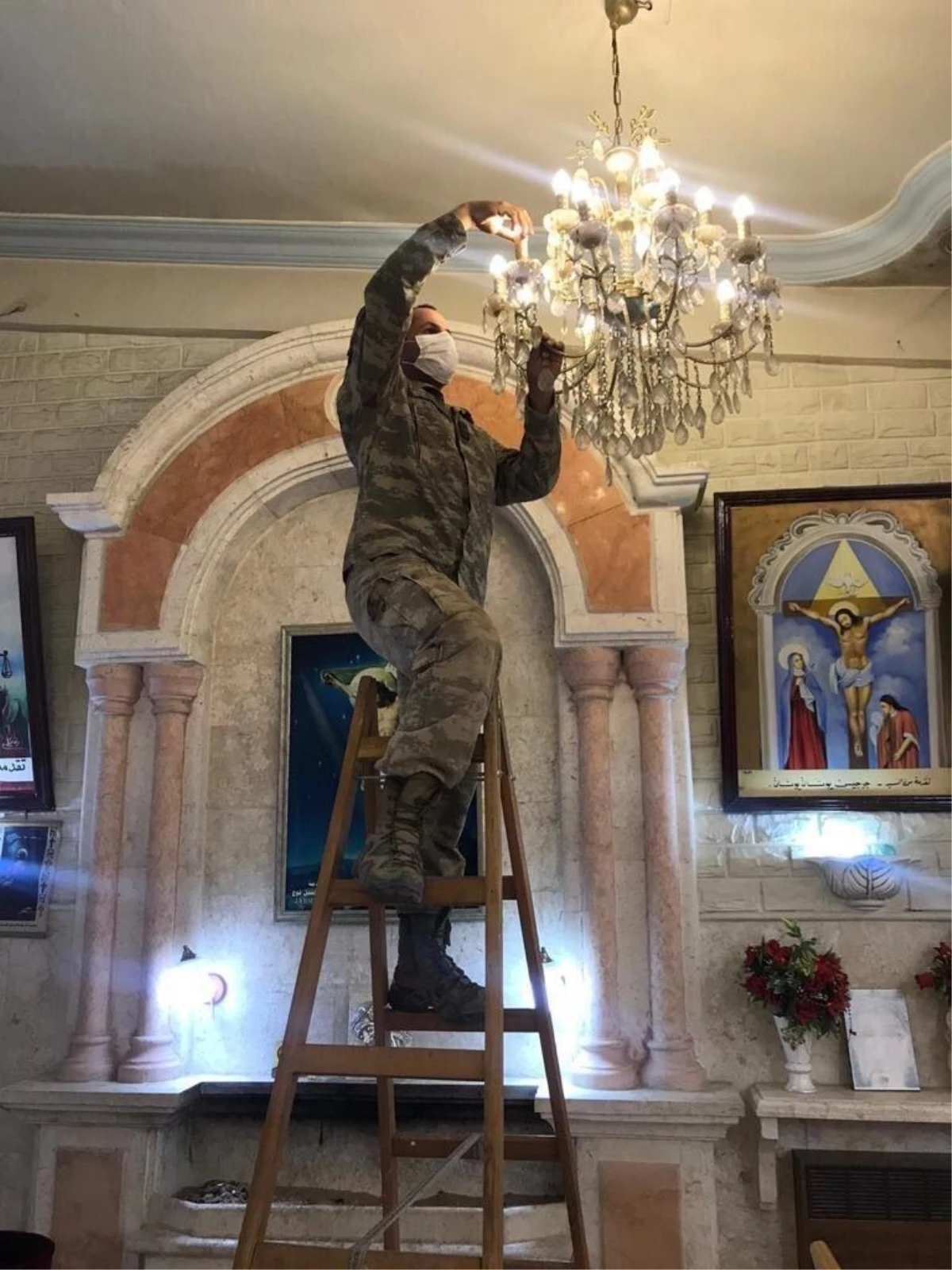 TSK, Rasulayn\'daki Martuma Süryani Ortodoks Kilisesi\'ni onardı