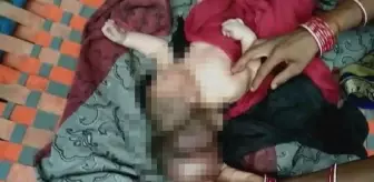 3 başlı bebek şaşkınlık yarattı! Kutsamak için eve akın ediyorlar