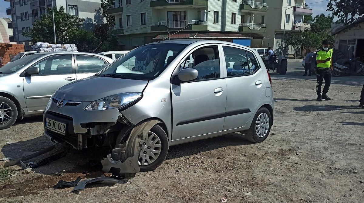 Vitesi karıştırıp duvara çarptı: 1 yaralı