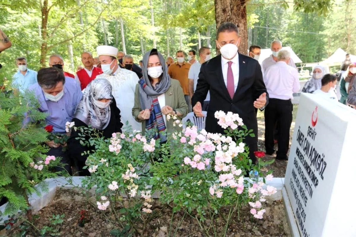 15 Temmuz şehidi mezarı başında anıldı